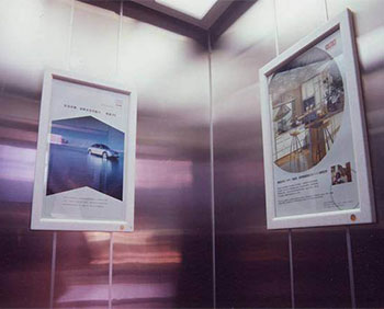 威海電梯框架廣告
